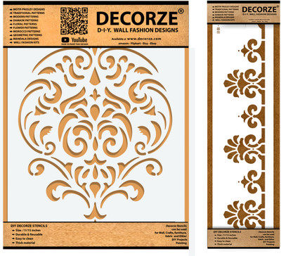 Decorze DMWS-44-DB-67 Stencil Stencil(Pack of 1, Solid)