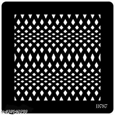 Vegansoul Floral Pattern Stencils for Art and Craft Painting Big Size 12x12 inch Wall Decore Stencil(Pack of 1, wall stencils)