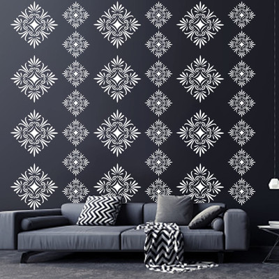 RaniPari Rhomb Bushes stencils| stencil designs for painting|stencil painting on wall | Stencil for Wall Painting (Size:-16X24 Inch) wall Stencil(Pack of 1, wall stencils)