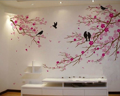 Kayra Decor Large Full Size Love Birds Wall Design Stencils For Wall Painting And Home Wall Decoration Suitable For Room Decor And Craft ( 72 x 83 Inch ) ( KHSNT347 ) KHSNT347 wall stencil Stencil(Pack of 1, Beautiful Pattern)