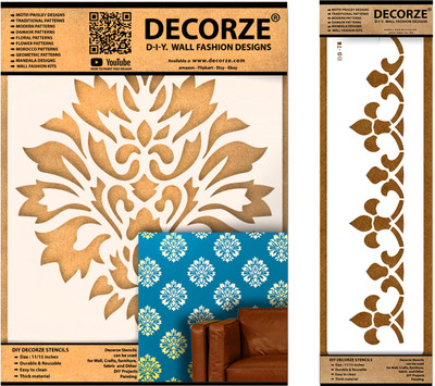Decorze DFS-78-DB-78 Stencil Stencil(Pack of 1, Solid)