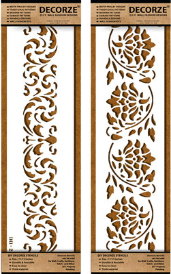 Decorze DB-23-24 PAINTING Stencil(Pack of 1, SOLID)