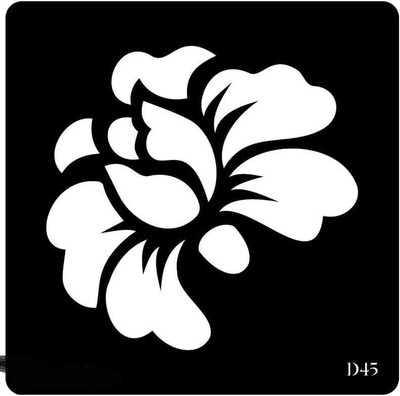 RaniPari Rose Flower Craft Stencils for Wall Painting Big Size 12x12 inch Reusable Stencil for Painting, Fabric, Glass, Wall Painting, and Craft Painting Rose Flower Craft Stencils Stencil(Pack of 1, wall stencils)
