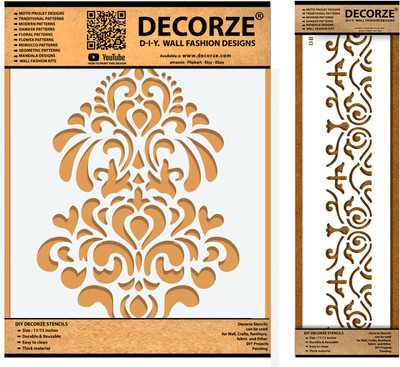 Decorze DMWS-22-DB-64 Stencil Stencil(Pack of 1, Solid)
