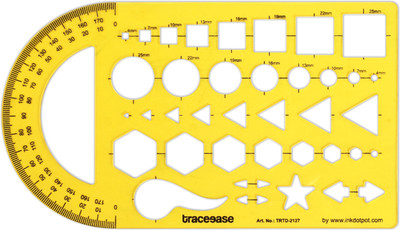 Traceease TRTD-2142A Ruler(Set of 1, Yellow)