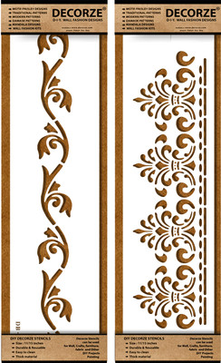 Decorze DB-51-52 PAINTING Stencil(Pack of 1, SOLID)