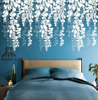 Aaradhya Collection D114_0 Wall Stencil Stencil(Pack of 1, Leaf)