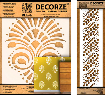 Decorze DMWS-82-DB-32 Stencil Stencil(Pack of 1, Solid)