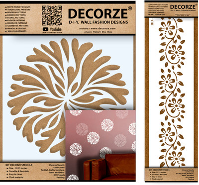 Decorze DFS-16-DB-16 Stencil Stencil(Pack of 1, Solid)