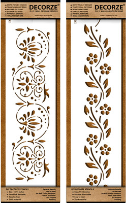 Decorze DB-35-36 PAINTING Stencil(Pack of 1, SOLID)