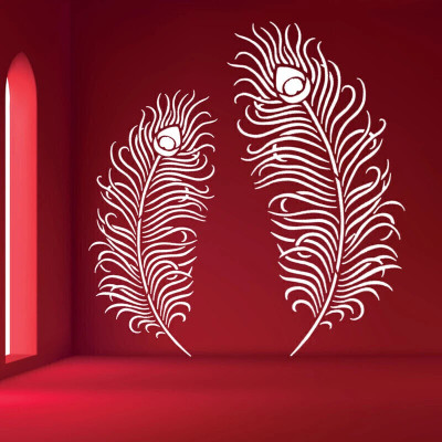 ARandNJ Wall Stencils Pack of 1 (Size:- 16X24 Inch) FEATHER DESIGN- Mayuri Feather Reusable DIY Painting Theme Suitable For Room Decor, Ceiling, Craft & Office Decoration Modern Home Wall Arts Stencil(Pack of 1, Wall Stencil)