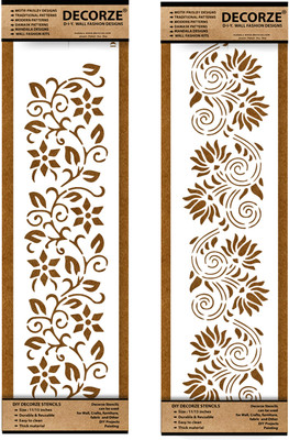 Decorze DB-03-04 PAINTING Stencil(Pack of 1, PLANE)
