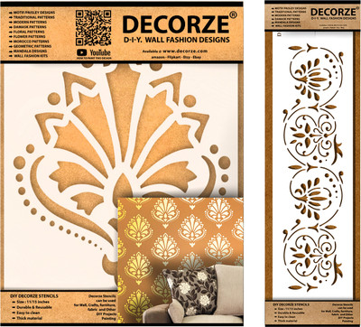Decorze DMWS-85-DB-35 Stencil Stencil(Pack of 1, Solid)