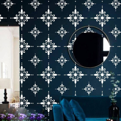 Corazon Reusable Wall Painting Stencil Beautiful Pattern(16 x 24 inches) 40264 Beautiful Design Stencil(Pack of 1, Beautiful Design)