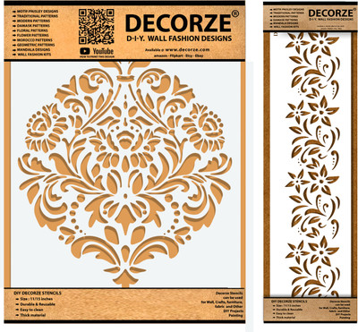 Decorze DMWS-20-DB-62 Stencils Stencil(Pack of 1, Solid)