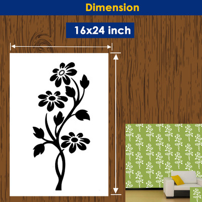 RDMDECOR Size : ( 16-inch x 24-inch) Shaping Art Wall Stencil DIY Wall Stencil for Home Decoration Wall stencil Stencil(Pack of 1, Shaping Art)