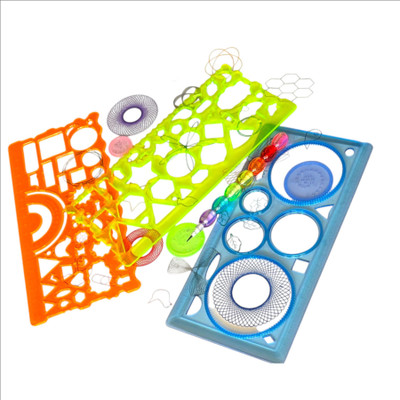 MYTO Spirograph and Geometric Stencil SP001 Spirograph Stencil(Pack of 1, Spiral, geometric shapes)