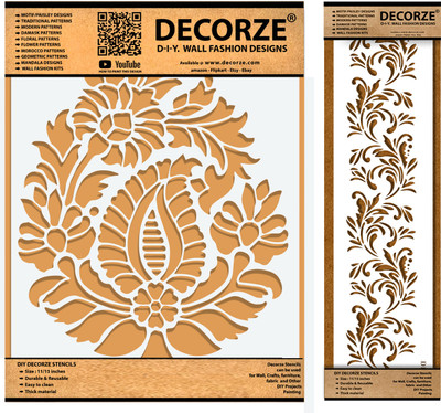 Decorze DMWS-19-DB-61 Stencils Stencil(Pack of 1, Solid)