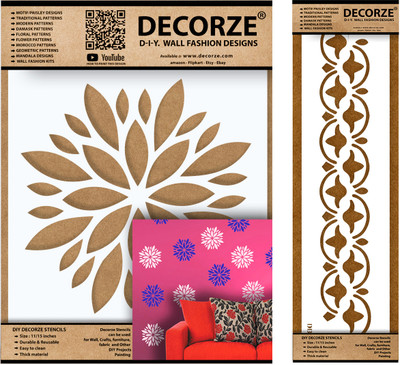 Decorze DFS-09-DB-09 Stencils Stencil(Pack of 1, Solid)