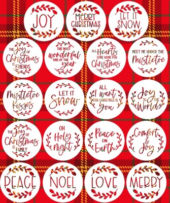 Kachi Pencil Christmas Stencils for Painting on Wood 4 Inch Round Merry Christmas Stencils Xm as Ornaments Stencil for Wall Glass Cards Scrapbook Journal Cookie For Art & Craft Stencil(Pack of 1, Modern, Artistic, Art & Craft)