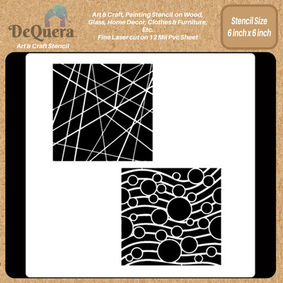 DEQUERA DeQuera Stencils Combo Pack - Asymmetrical Lines and Circles on Waves Stencil - Geometric Circle Stencil - Geometric Wall Stencil -Geometric Stencils for Craft Modern Craft Stencil Stencil(Pack of 1, Modern Style) DEQUERA DeQuera Stencils Combo Pack - Asymmetrical Lines and Circles on Waves Stencil - Geometric Circle Stencil - Geometric Wall Stencil -Geometric Stencils for Craft Modern Craft Stencil Stencil(Pack of 1, Modern Style)