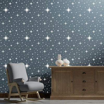 RaniPari Stars Wall Stencils|Suitable for Bedroom, Drawing Room, Living Room Wall Stencil wall stencil design for living room |Painting for Wall Stencils Size:-16X24 Inch wall Stencil(Pack of 1, wall stencils)
