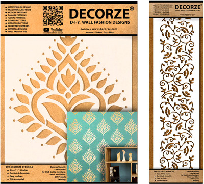 Decorze DMWS-81-DB-31 Stencil Stencil(Pack of 1, Solid)