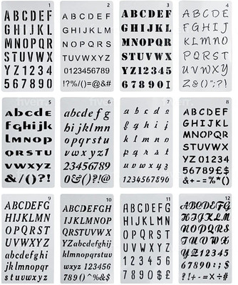 DEQUERA Number Painting Art Letter Stencils kit Grateful Thankful Blessed Alphabet Large Letter Stencil for Painting on The Wood Wall, Paint Wooden Signs, Thanksgiving, DIY Home Yard Décor Stencil(Pack of 1, Larger Letter Stencil)