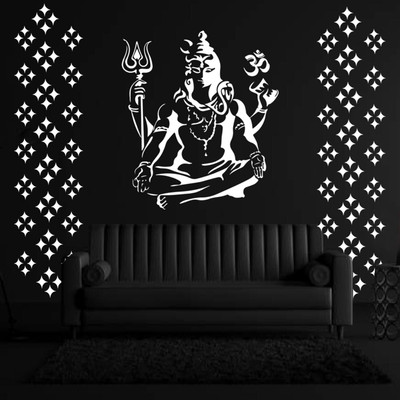 JAZZIKA Combo Wall Stencils Size- 13X13 & 16X24 Inch, (Special Offer- Buy This Combo Stencils and Get Pack of 1, Size:- 13 X 13 Inch Stencil FREE) Illustrious Diamond and Bhagwan Shiv Shankar DIY Reusable Design Wall Painting Stencil(Pack of 1, Stencil for wall painting)