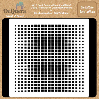 DEQUERA DeQuera Geometric Art Stencil - Ombre Square Stencil - Geometric Design Stencil - Geometric Pattern Stencil - Geometric Shape Stencils - Geometric Stencil Desig Modern Craft Stencil Stencil(Pack of 1, Modern Style) DEQUERA DeQuera Geometric Art Stencil - Ombre Square Stencil - Geometric Design Stencil - Geometric Pattern Stencil - Geometric Shape Stencils - Geometric Stencil Desig Modern Craft Stencil Stencil(Pack of 1, Modern Style)