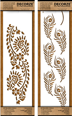 Decorze DB-47-48 PAINTING Stencil(Pack of 1, SOLID)