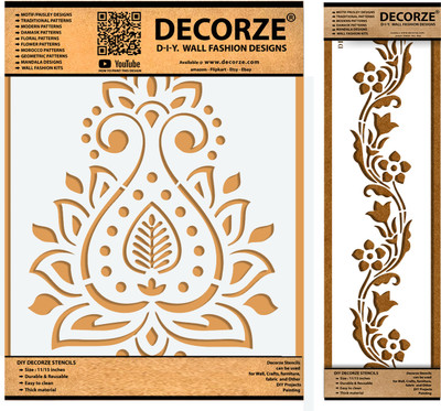 Decorze DMWS-14-DB-56 Stencil Stencil(Pack of 1, Solid)