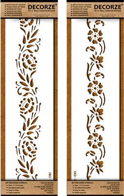 Decorze DB-21-22 PAINTING Stencil(Pack of 2, solid)