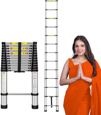 ProHome Multi-Purpose Telescopic Ladder – (3.8M/12.5FT) Extendable Aluminum Ladder Aluminium Ladder