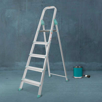 Bathla Advance Carbon 5 Step Aluminium Ladder(With Platform)