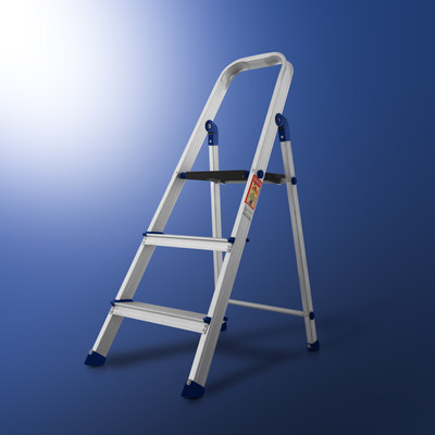 DinoLoad Dino Load 3 Step ladder Aluminium Ladder(With Platform)