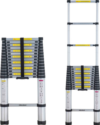 doodad 14.5 ft Telescopic Ladder - 15 Steps, 4.4m Expandable With Auto Lock System Aluminium Ladder
