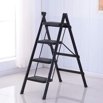 Flipkart Perfect Homes ® 4 Step Ladder Folding Step Stool Anti-Slip Pedals, Portable Folding Ladder Aluminium Ladder