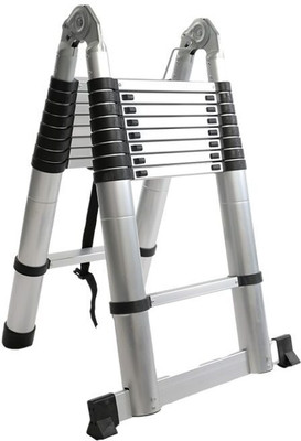 Aardwolf Quickfit Self Support Telescopic Ladder 8+8 Step(A Type 2.8M+2.8M) Aluminium Ladder18.5ft Aluminium Ladder