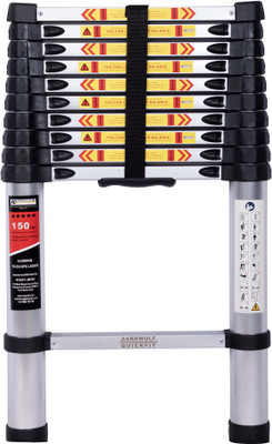 Aardwolf Quickfit Aluminium Telescopic Ladder 11 Step 10.5 (Ft) Aluminium Ladder