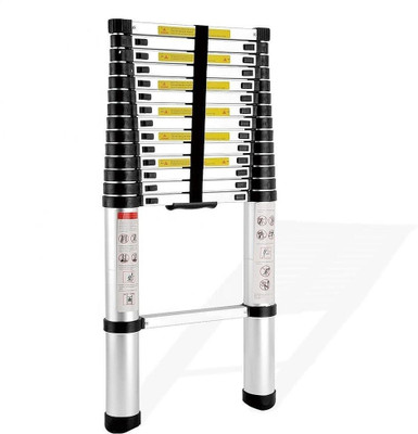 Smarty by Smarty 19 Feet Portable Lightweight Compact Ultra Stable 5.8 Meter Telescopic Aluminium Ladder