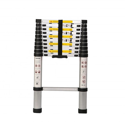 RedBricks 11 Feet Portable Lightweight Compact Ultra Stable 3.2 Meter Telescopic Aluminium Ladder