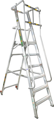 LIBERTI Liberti Aluminium 6 Feet Hulk Ladder (P1406H) Aluminium Ladder(With Platform, Hand Rail)