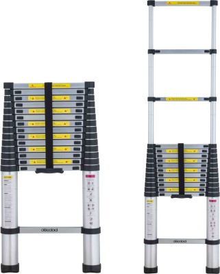 Flipkart SmartBuy 14.5 ft Telescopic Ladder - 15 Steps, 4.4m Expandable With Auto Lock System Aluminium Ladder