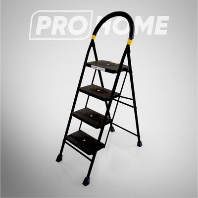 ProHome 4 Step Eco Steel Ladder for Home and Anti Skid shoes Steel Ladder(With Platform) Steel Ladder(With Platform)