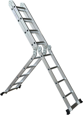Aardwolf Quickfit Heavy Duty Aluminium Multi Purpose Extension Ladder 16 (Ft) | Stablizer Aluminium Ladder
