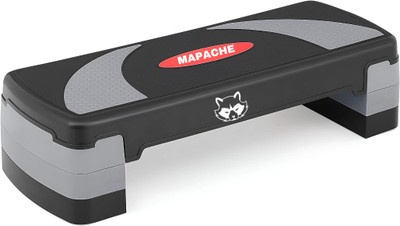 MAPACHE Premium Steppers for Exercise at Home, Stable & Non-slip Design,Size 78X43x20cms Stepper(Grey)