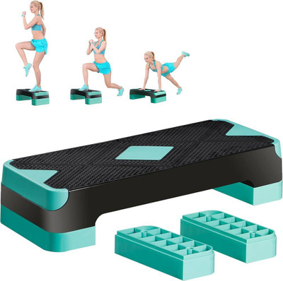 Tima Aerobics Stepper, Adjustable Home Gym Exercise Fitness Stepper, ABS Material Stepper(Multicolor)