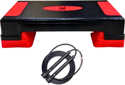 MAPACHE Giant Aerobic Stepper With Premium Skipping Rope for Home and Gym Stepper(Red)