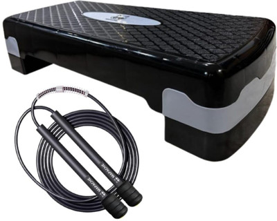 MAPACHE AEROBIC STEPPER For Home & Gym Use (68x28x15)Perfect For Aerobic Workouts Stepper(Grey)